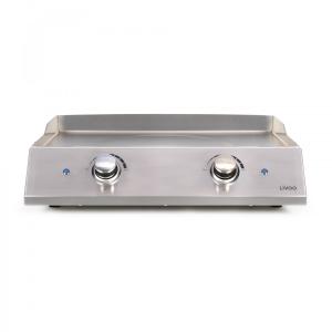 Plancha électrique inox 2 thermostats Argent