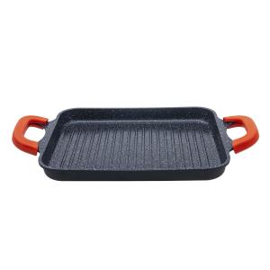 Plancha en aluminium noir 45cm