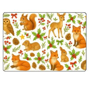 Planche à découper animaux de la forêt 28,5 × 20 cm