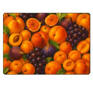 Planche à découper fruits dété  28,5 × 20 cm