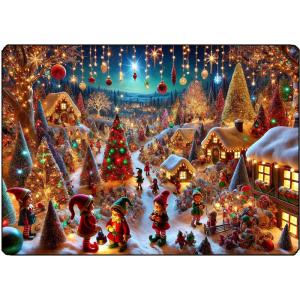 Planche à découper lutins de Noël