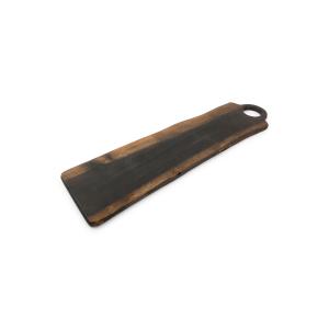 Planche à servir en bois noir 60x15xH1,5cm