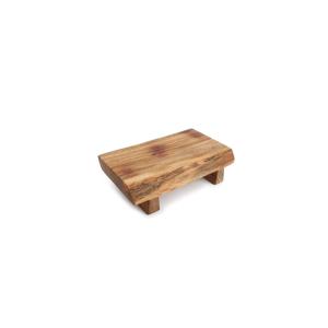 Planche de service marron en bois 28x17xh7,5cm