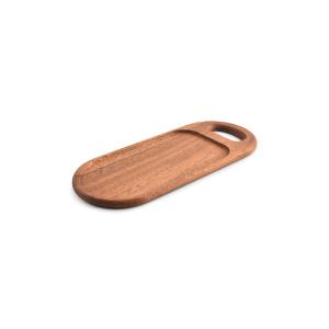 Planche de service marron en bois 38x16xh1,5cm