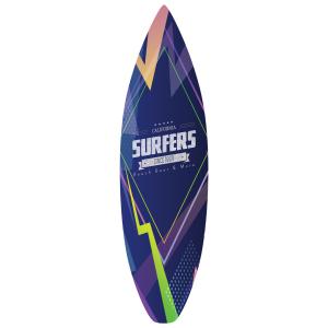 Planche de surf décorative esprit 90's california 42x146 cm