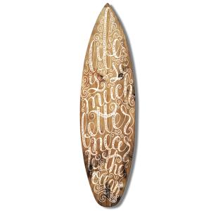 Planche de surf décorative surf lifestyle 40x150 cm