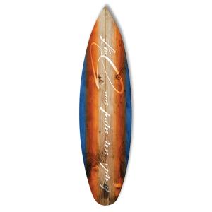 Planche de surf décorative surf wave 40x150 cm