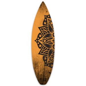 Planche de surf décorative tribal orange 40x140 cm