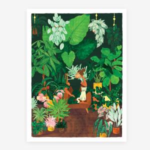 Plant Addict Lady - Poster / Medium - 29,7 x 39,7cm