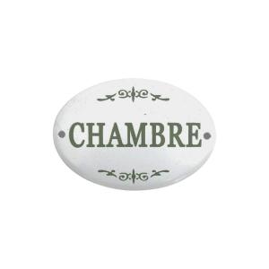 Plaque de porte décorative vintage chambre fer blanc vert 1…