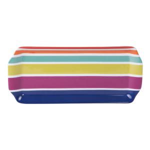 Plat à cake   36 cm multicolore en porcelaine