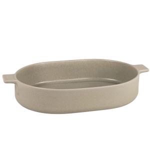 Plat à gratin en grès vert L45