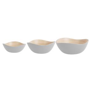 Plat bambou blanc Ø28cm