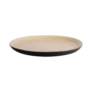 Plat bambou noir Ø42cm