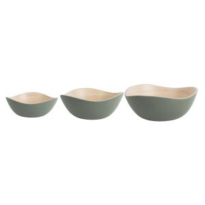 Plat bambou vert Ø28cm