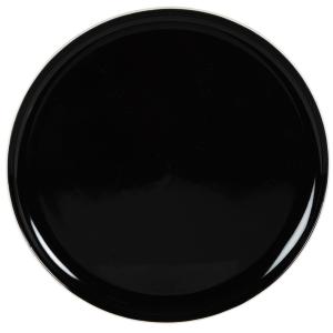 Plat de présentation en céramique noire et blanche