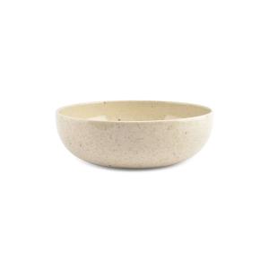 Plat de service beige en grès 25,5xh8cm