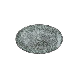 Plat de service en céramique bleu-vert