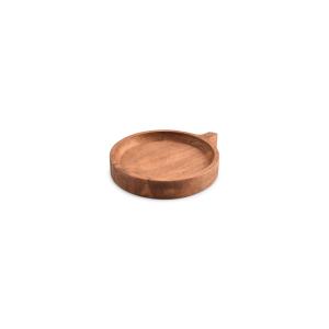 Plat de service marron en bois 20xh3,5cm