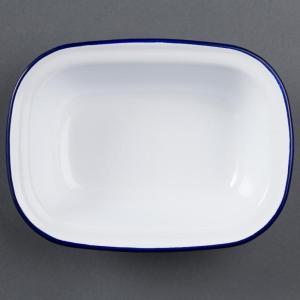 Plat de service rectangulaire acier émaillé 280x190x55 mm…