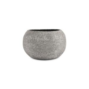 Plat décoratif gris en grès 31xh18cm