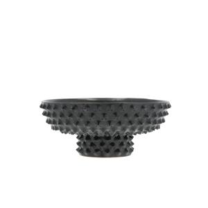 Plat en terre cuite 28cm mat noir