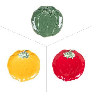 Plat rond poivron 15 cm (1 modèle aléatoire) multicolore en…