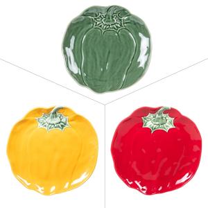 Plat rond poivron 30 cm (1 modèle aléatoire) multicolore en…