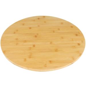 Plateau apéritif tournant rond en bambou 35cm