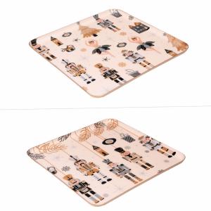 Plateau carré   31x31 cm (1 modèle aléatoire) multicolore e…