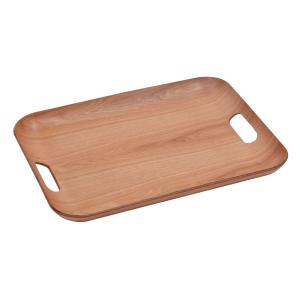 Plateau classic 45x36 cm   marron en bois
