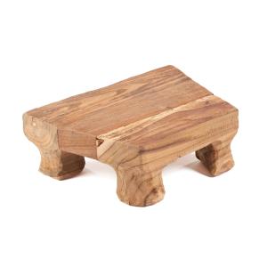 Plateau de service Bois de teck Marron 20x30x10cm
