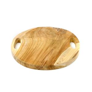 Plateau de service Bois de teck Marron 35x35x4cm