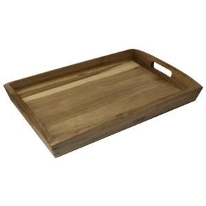 Plateau de service en acacia 510 x 350 x 70 mm