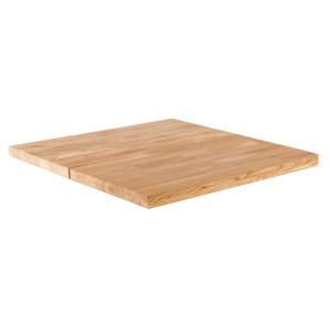 Plateau de table avec bords droits (70 x 70 cm) en chêne In…