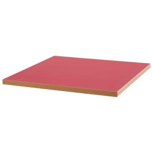 Plateau de table carré rouge 60cm
