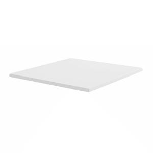 Plateau de table carré stratifié 60 x 60 cm blanc