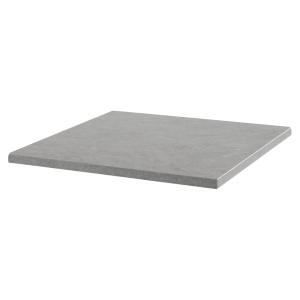 Plateau de table carré stratifié 70 x 70 cm béton ciré