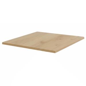 Plateau de table carré stratifié 70 x 70 cm bois clair