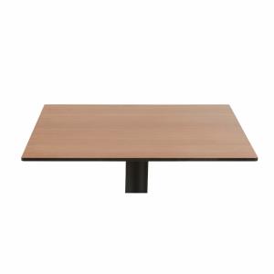 Plateau de table de restaurant effet bois 2 personnes L70