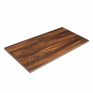 Plateau de table mélaminé 120 x 60 cm bois foncé