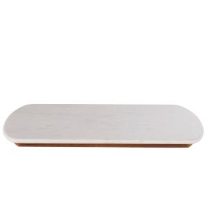 Plateau de table professionnel carré en marbre blanc 2 pers…