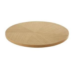 Plateau de table professionnel effet chêne motif géométriqu…