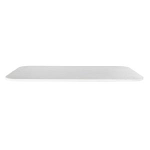 Plateau de table professionnel rectangulaire en marbre blan…