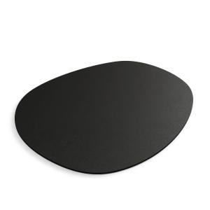 Plateau décoratif en métal noir, 30x23 cm