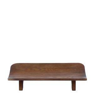 Plateau décoratif sur pieds marron L36