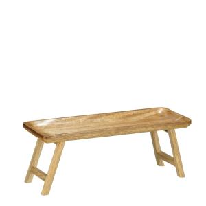 Plateau Duko Marron foncé Bois de manguier H14.5