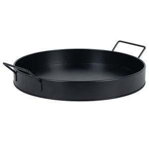 Plateau en acier noir