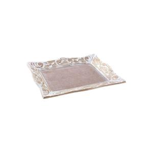 Plateau en manguier blanchi