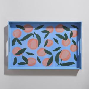 Plateau fruits bleu, rose et vert